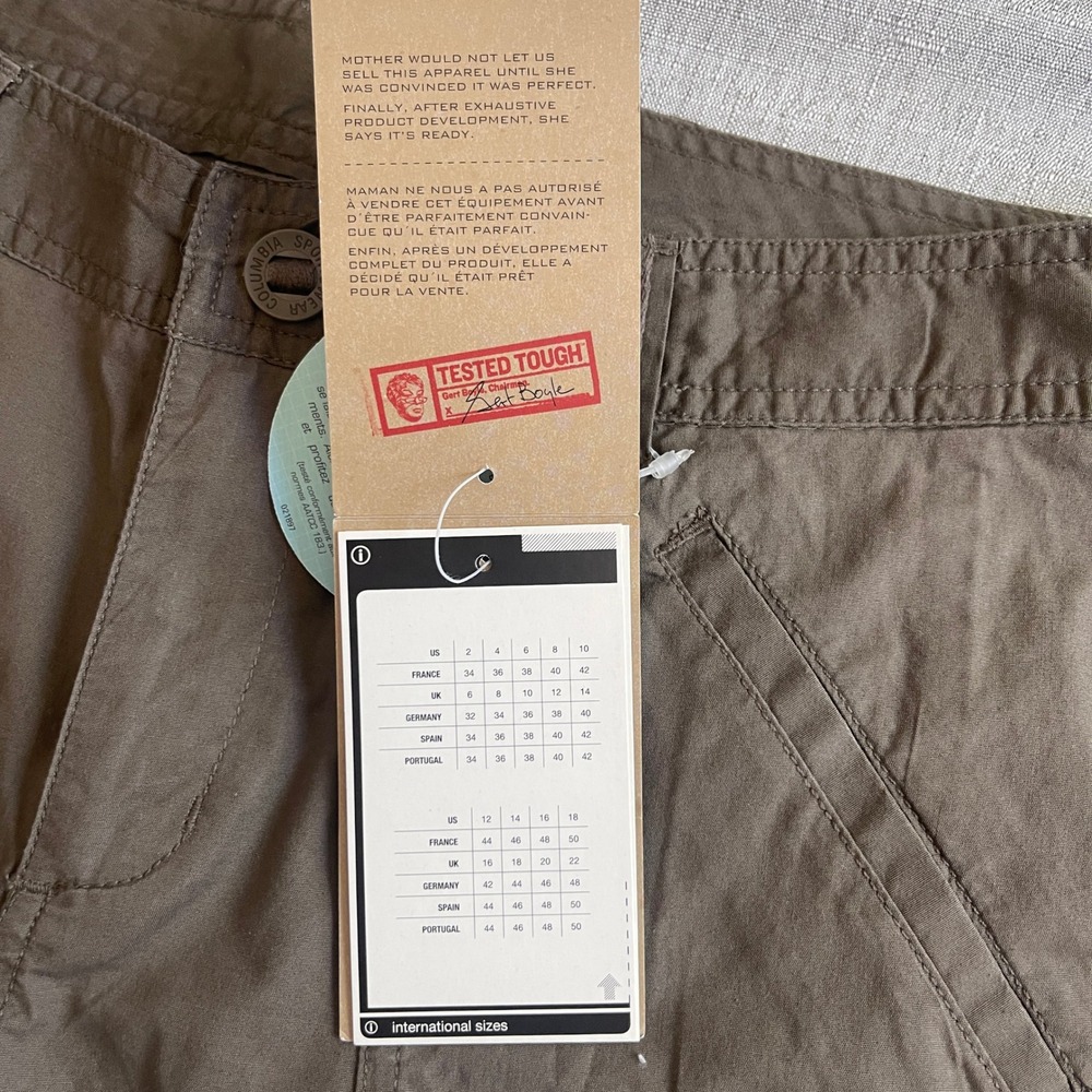 Columbia Cape Pleasant Omni-Shade Stretch Shorts Women 8 Brown Hiking UPF 15 NWT - Picture 10 of 11
